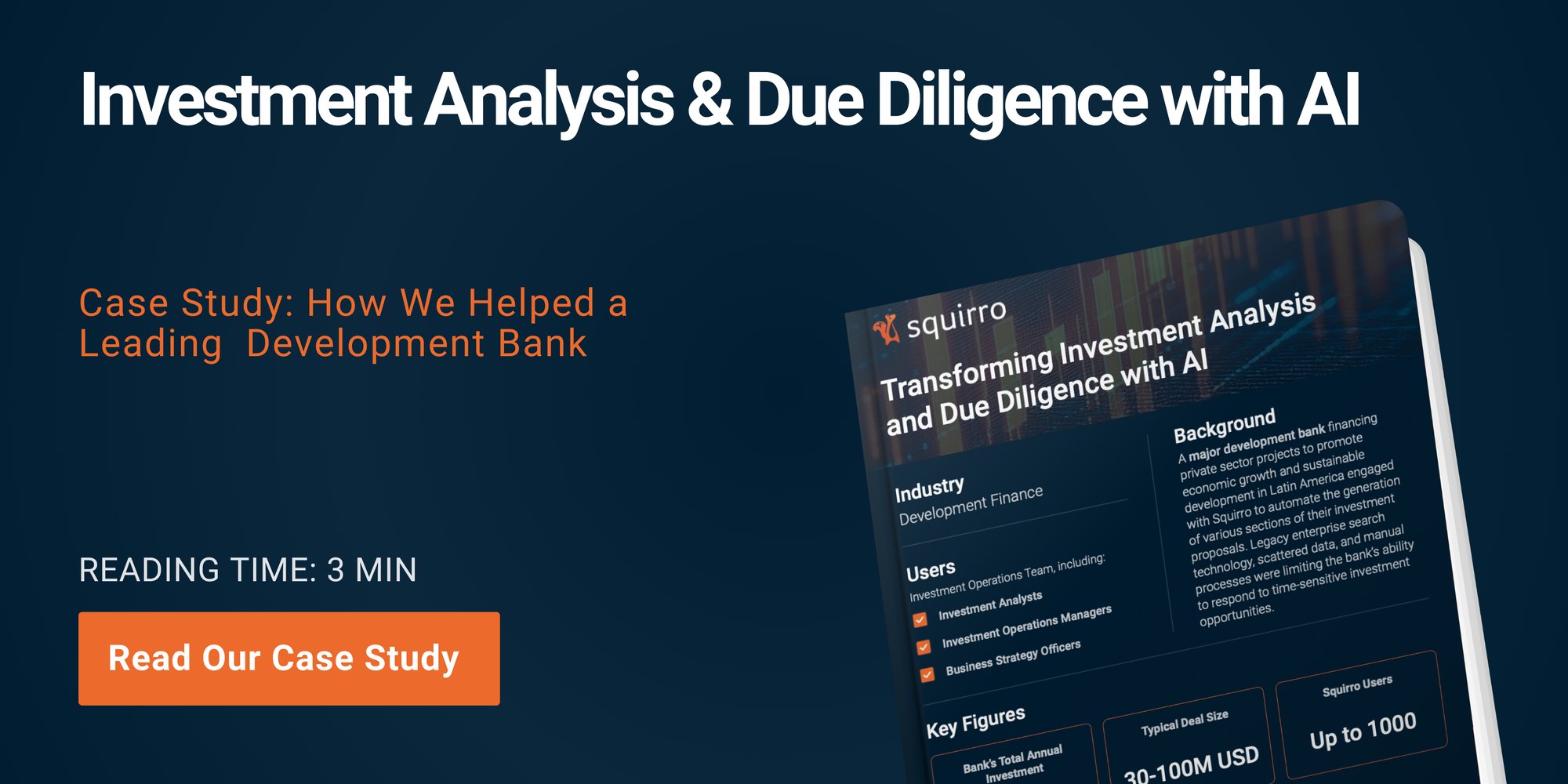 Development Finance Transforming Investment Analysis and Due Diligence with AI