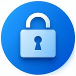 100x100 px circle icon representing data encryption