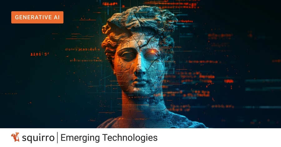 Abstract image of a crumbling statue illustrating the changing paradigm in digital technologies: Emerging Technologies for Competitive Advantage