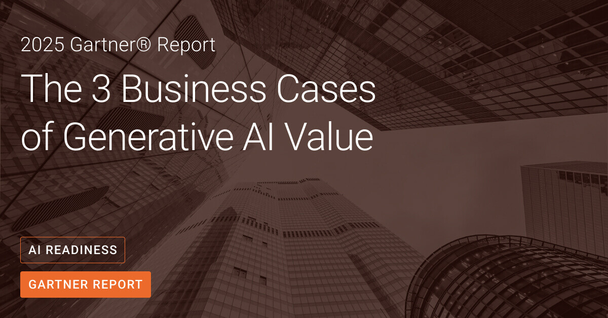 Download the Gartner Report on the three business cases of GenAI value