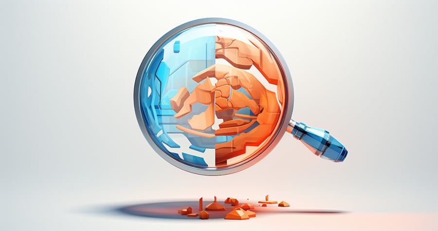 image of a magnifying glass: Your Data Silos Are Lying To You