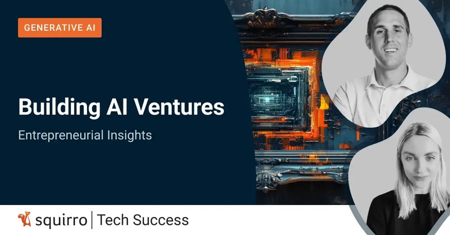 Header image for a podcast episode on how to build AI ventures. 
