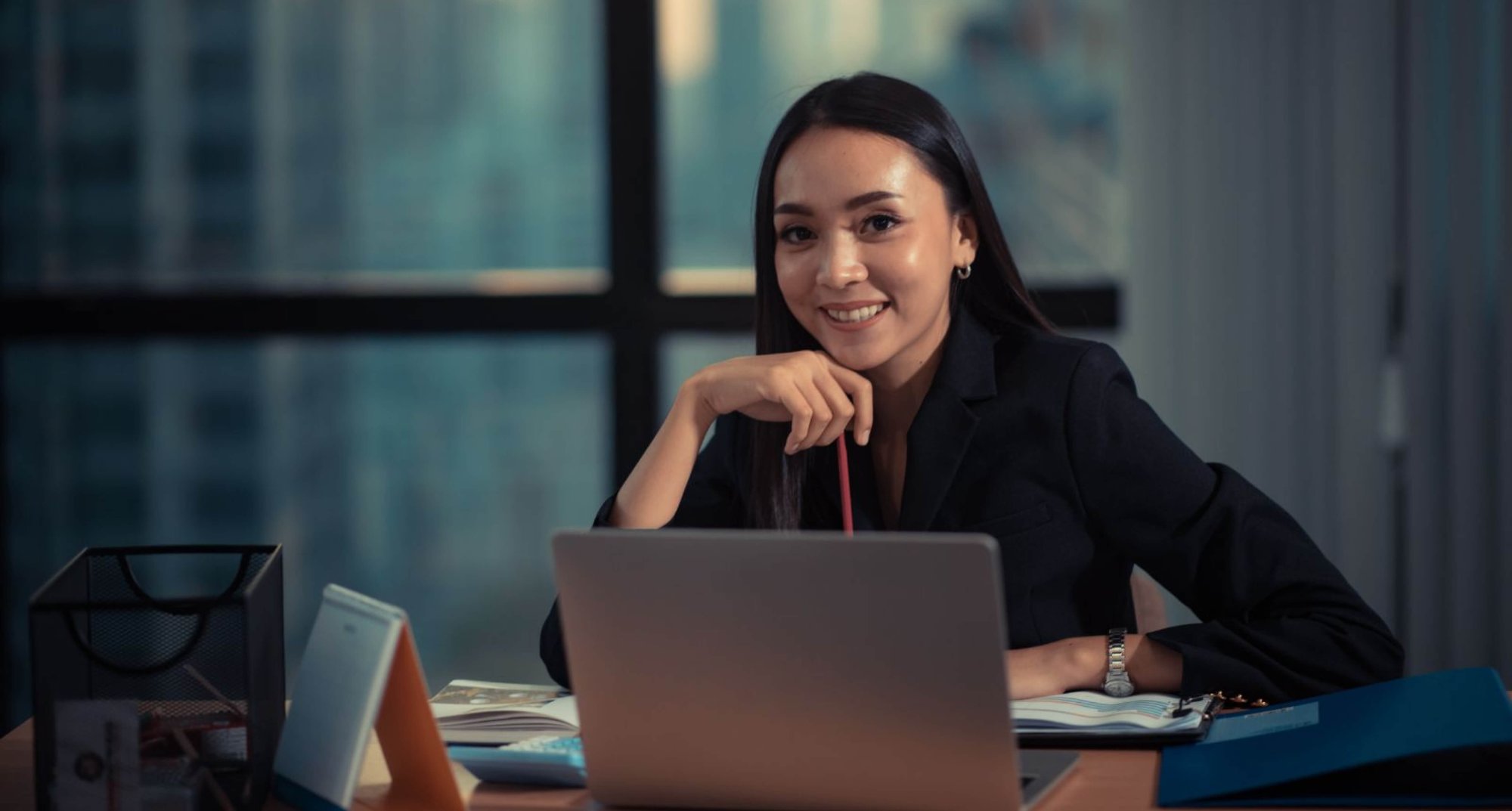 Woman working