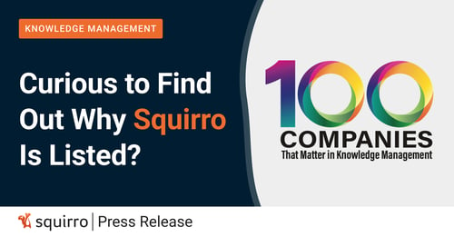 Squirro Marks Its Second Year on the KMWorld 100 Companies List