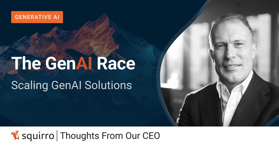 Header image for a blog on the challenges involved in scaling GenAI solutions. 
