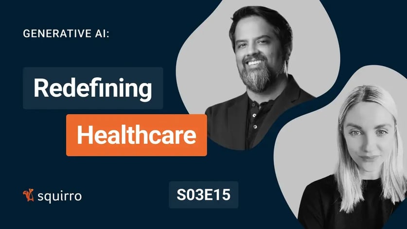 Header image for a podcast episode on redefining healthcare with AI.