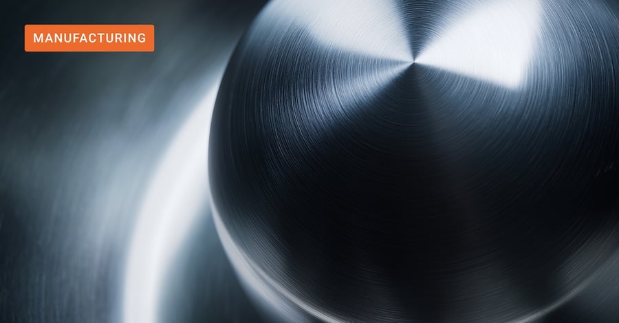 Polished precision-engineered metal component illustrating generative ai use cases in manufacturing and industrial innovation.