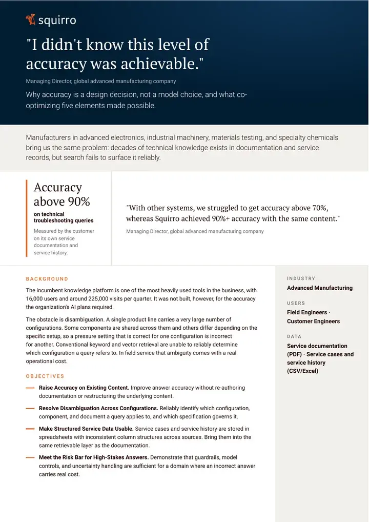 Cover page of the advanced manufacturing case study PDF