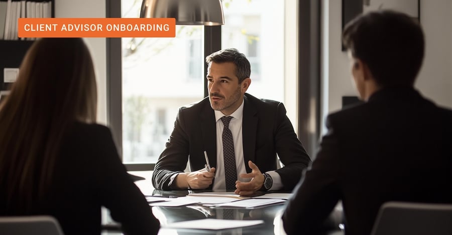 A client advisor winning a deal thanks to faster client advisor onboarding with GenAI. 