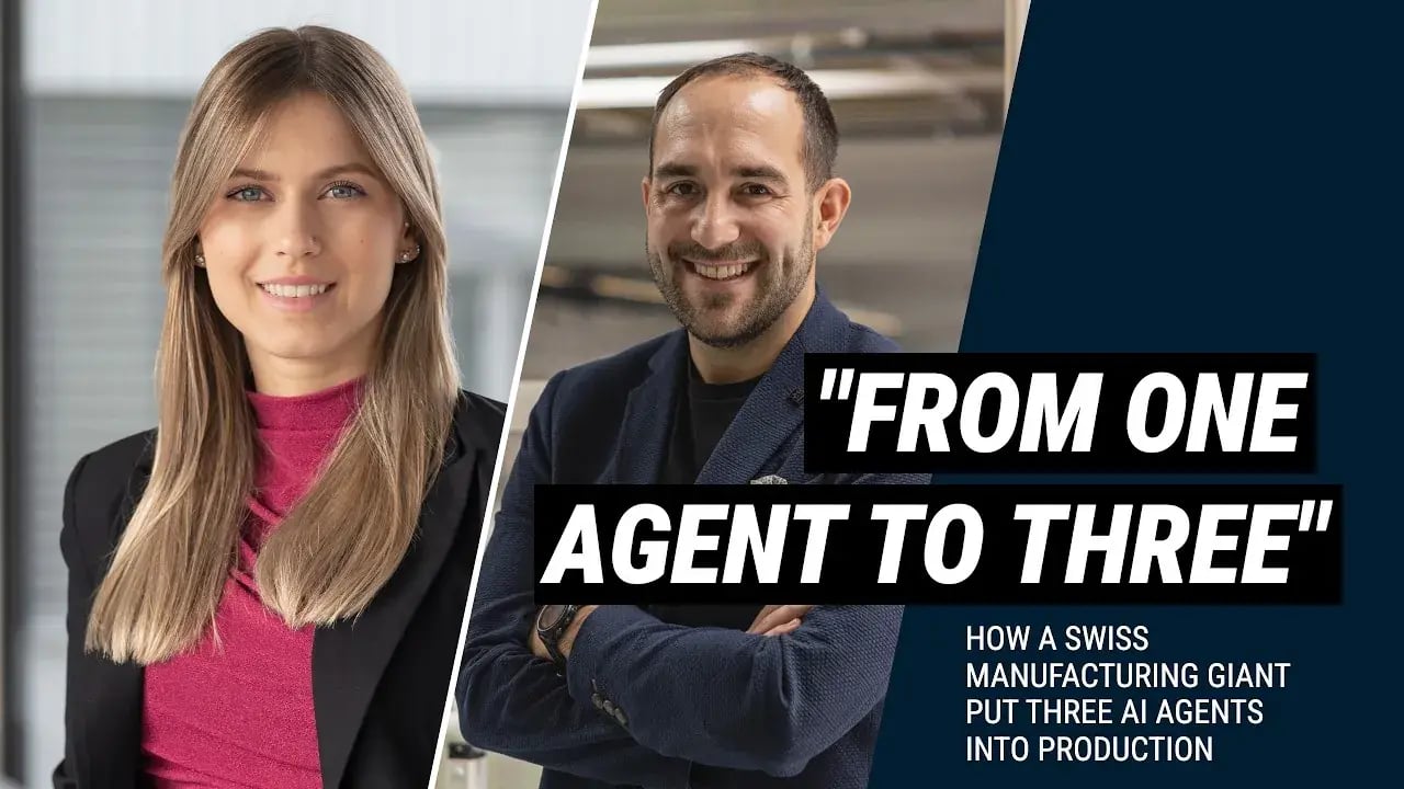 essica Stucki and Markus Suter of Bühler, with the line From one agent to three