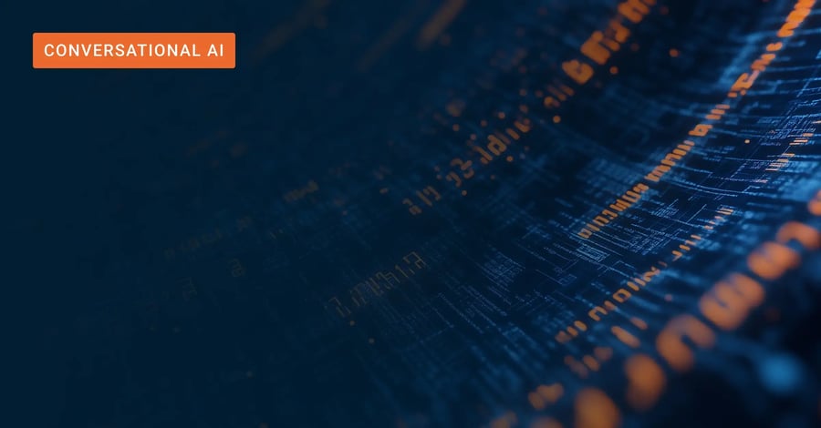 Abstract tech colors as header for the blog: From Good to Great: Level Up Your Conversational AI With Squirro