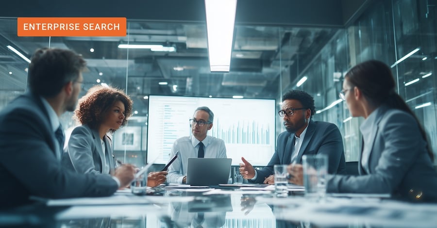 People sitting around a board room table. The image text reads 