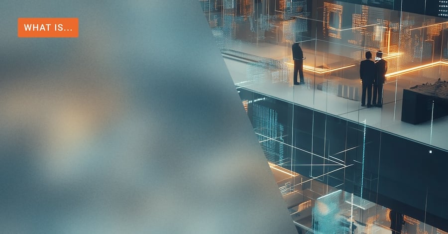 Office spaces partially blurred out as a header image for a blog on 