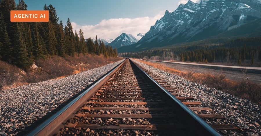 Railway tracks as a metaphor of the structure that knowledge graphs provide for agentic workflow automation