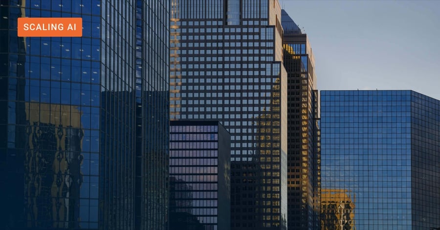 Blog header showing cityscape for a blog on scaling enterprise GenAI