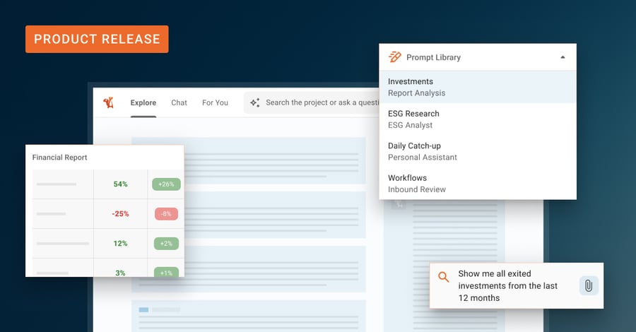 A mock-up of new functionality included in the latest Squirro enterprise GenAI platform release