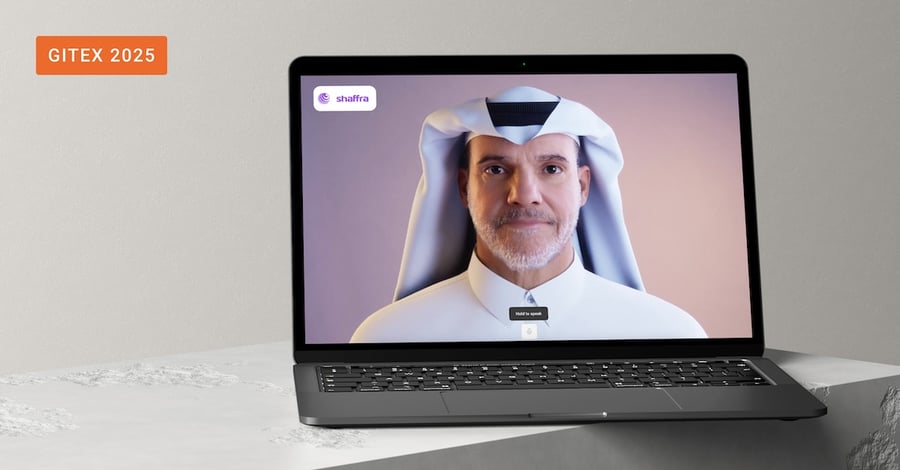 Squirro and Shaffra demoed a lifelike digital agent at GITEX 2025. 