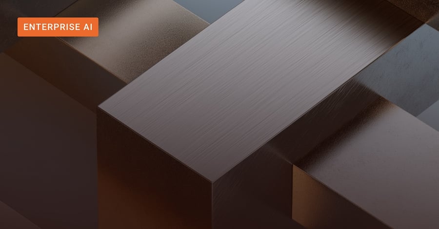 Abstract image of building blocks representing enterprise taxonomy's role in Enterprise AI