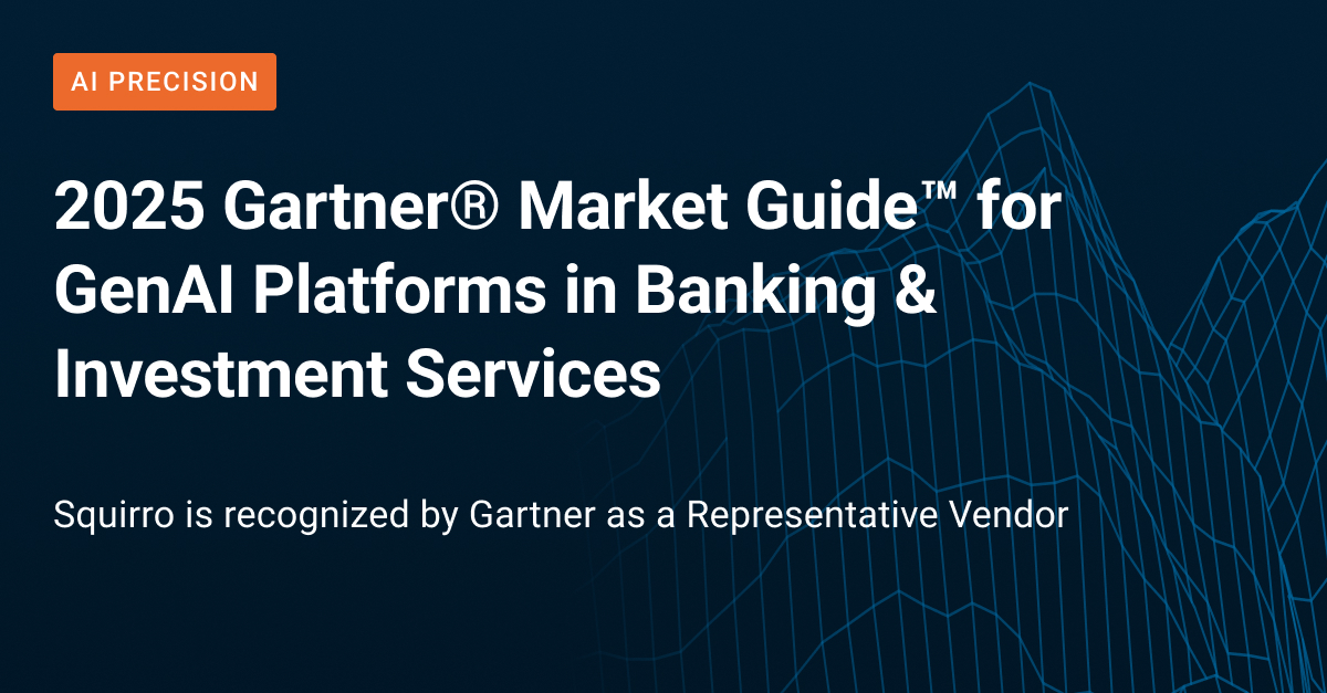 Squirro Recognized by Gartner 2025 | Full-Stack GenAI Platform for BFSI