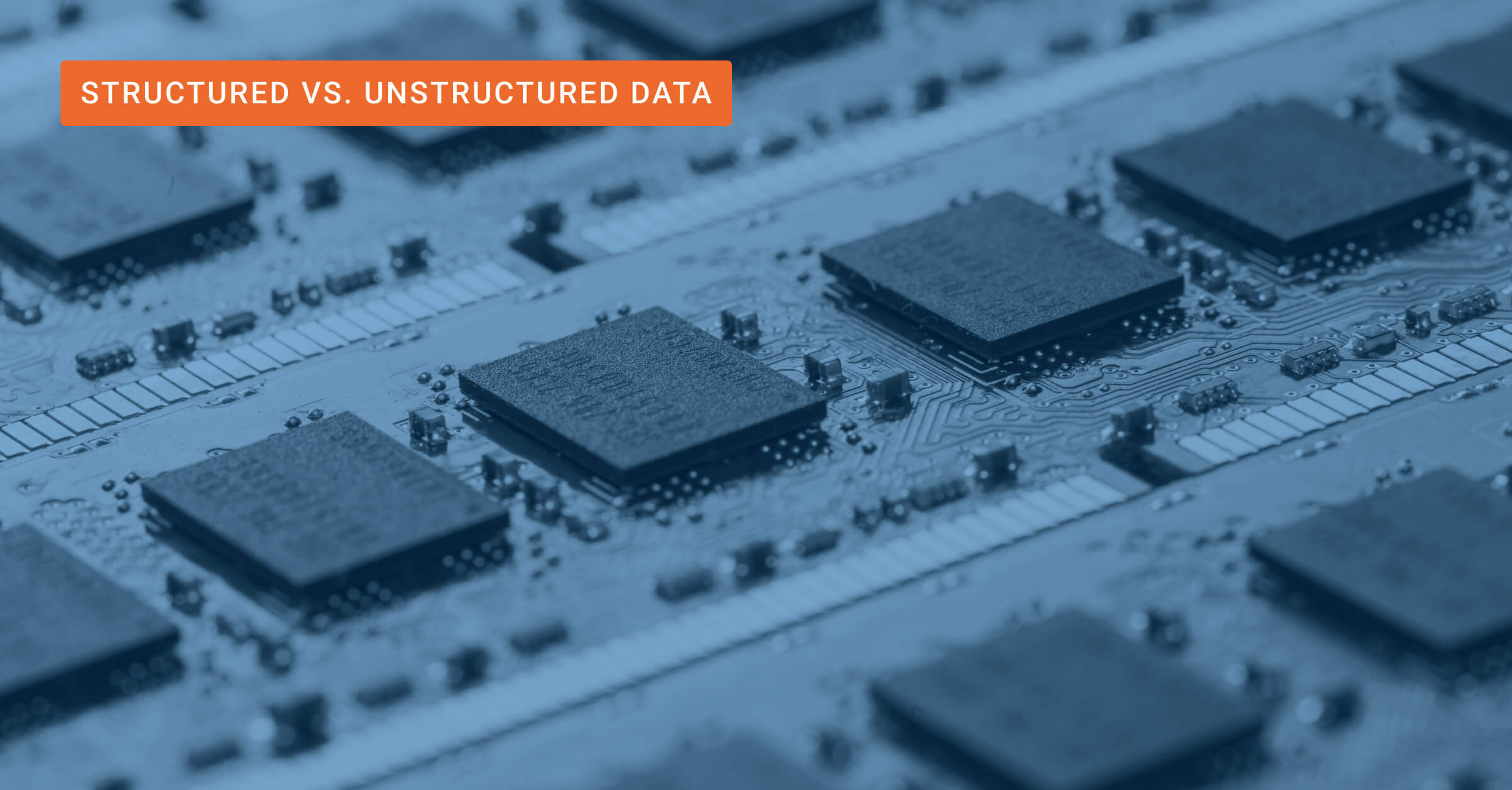 Abstract image representing structured data using an array of microprocessors.