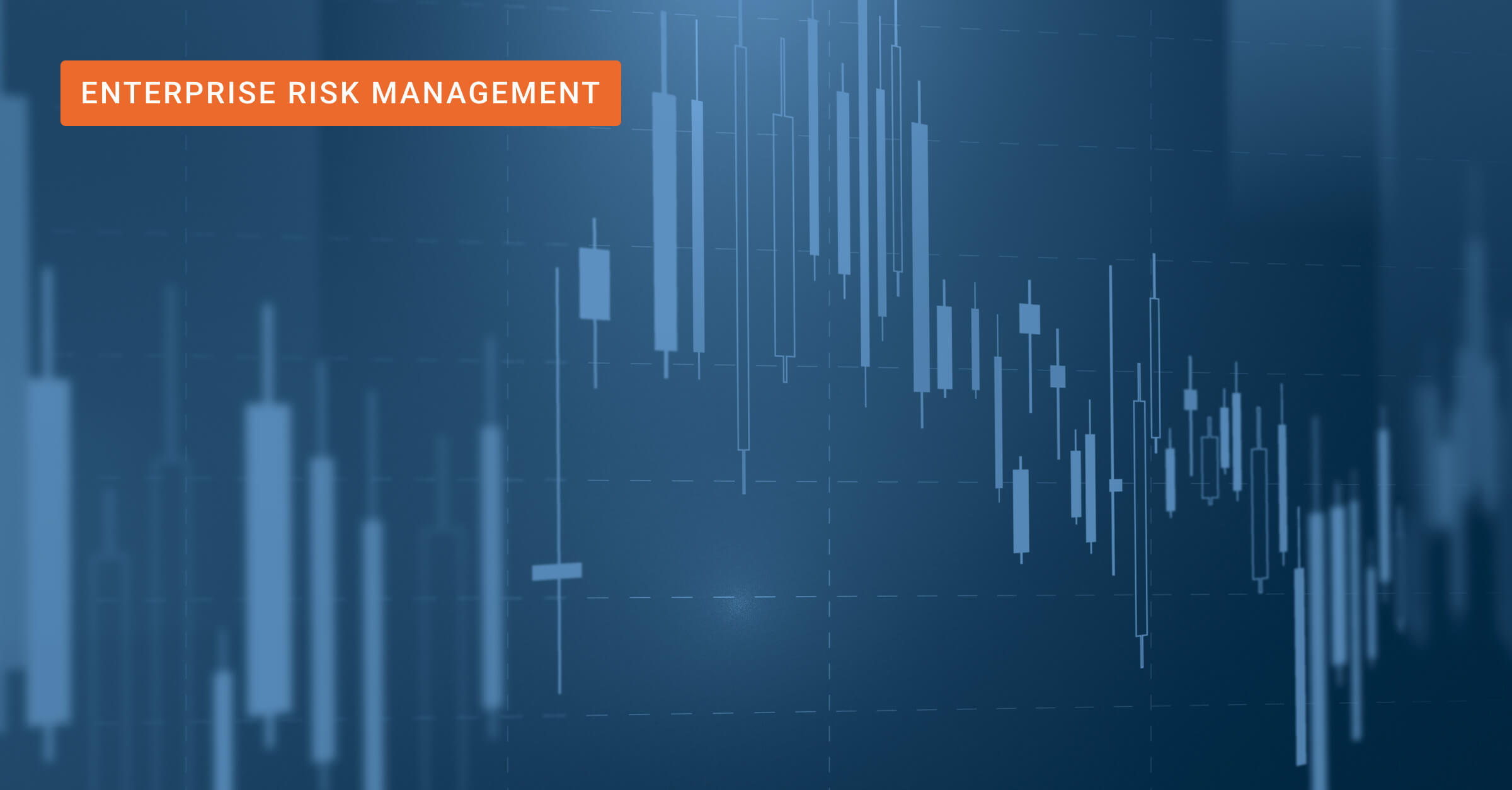 Chart with error bars illustrate enterprise risk management