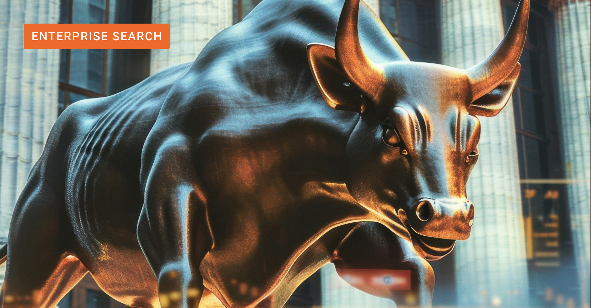 An AI-rendering of the Wall Street bull 