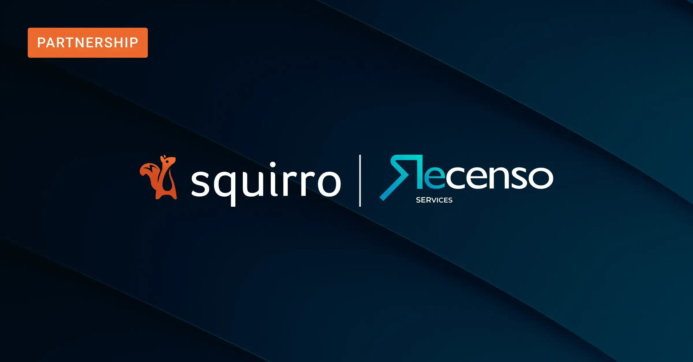 Squirro and Recenso Services logos to show the Strategic Partnership